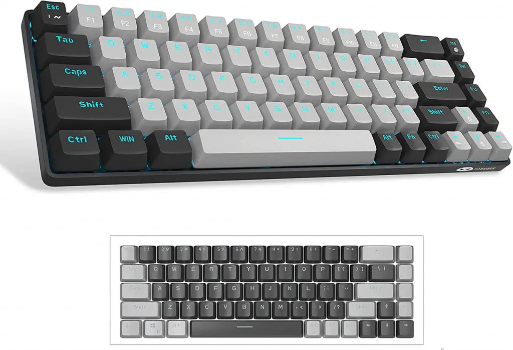 MageGee MK-Box LED Backlit Compact 68 Keys TKL