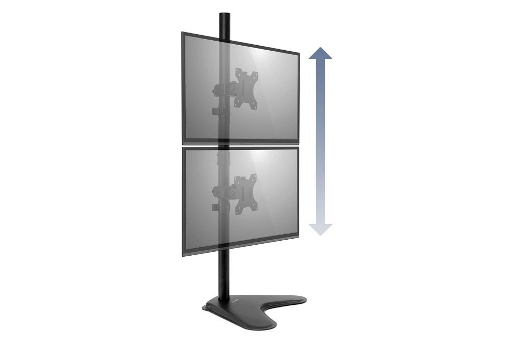 Mount-It! Dual Monitor Free Standing Desk Mount
