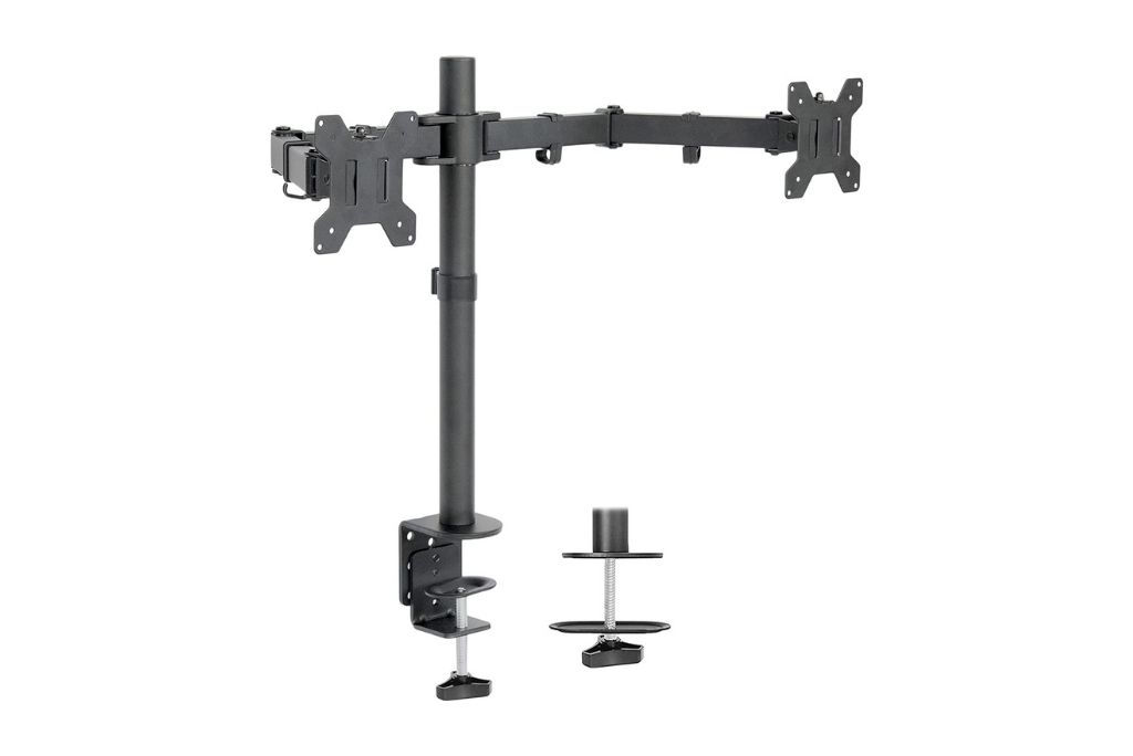 VIVO Dual LCD LED 13 to 27 inch Monitor Desk Mount Stand