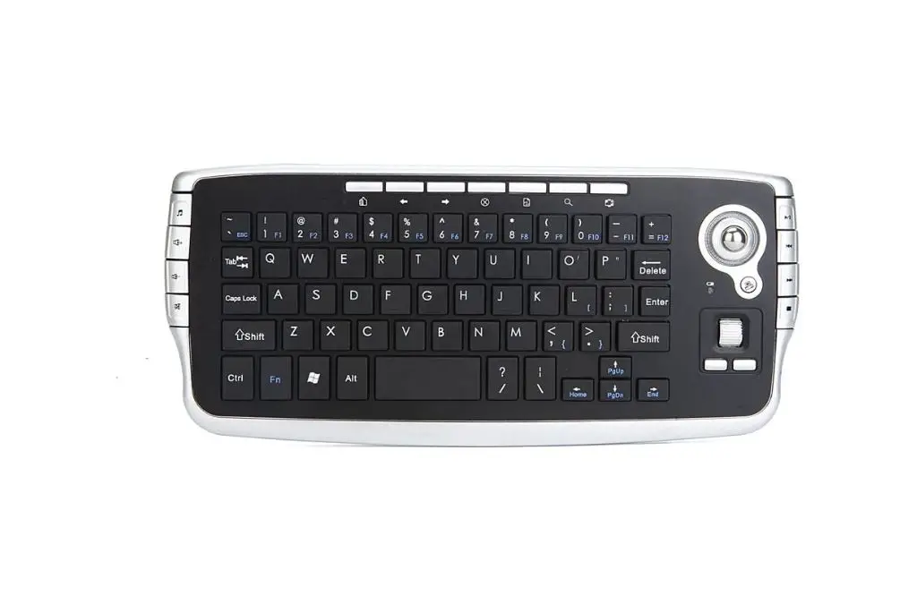 Zienstar-Wireless Keyboard with Trackball