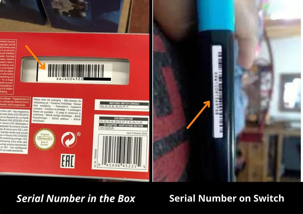 Nintendo Switch Serial Number
