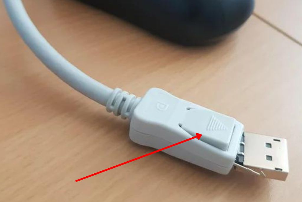 DisplayPort Locking Mechanism
